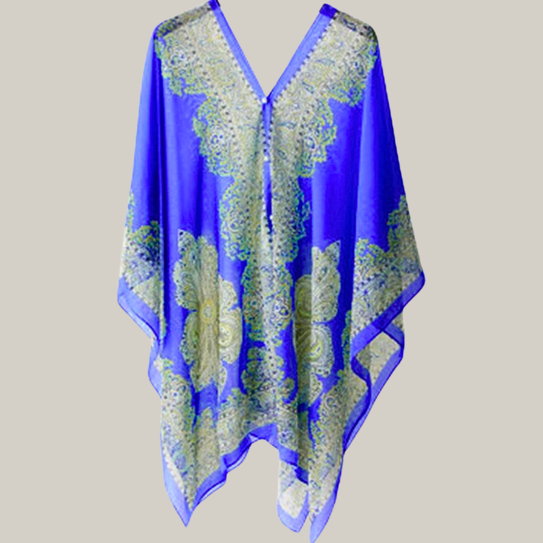 Mob Wife Beach Shawl (Royal Blue)