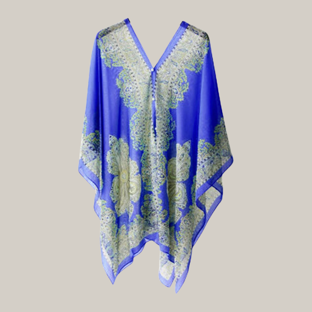 Mob Wife Beach Shawl (Royal Blue)