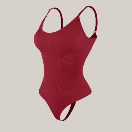 The Tummy Control Body Suit (Red)