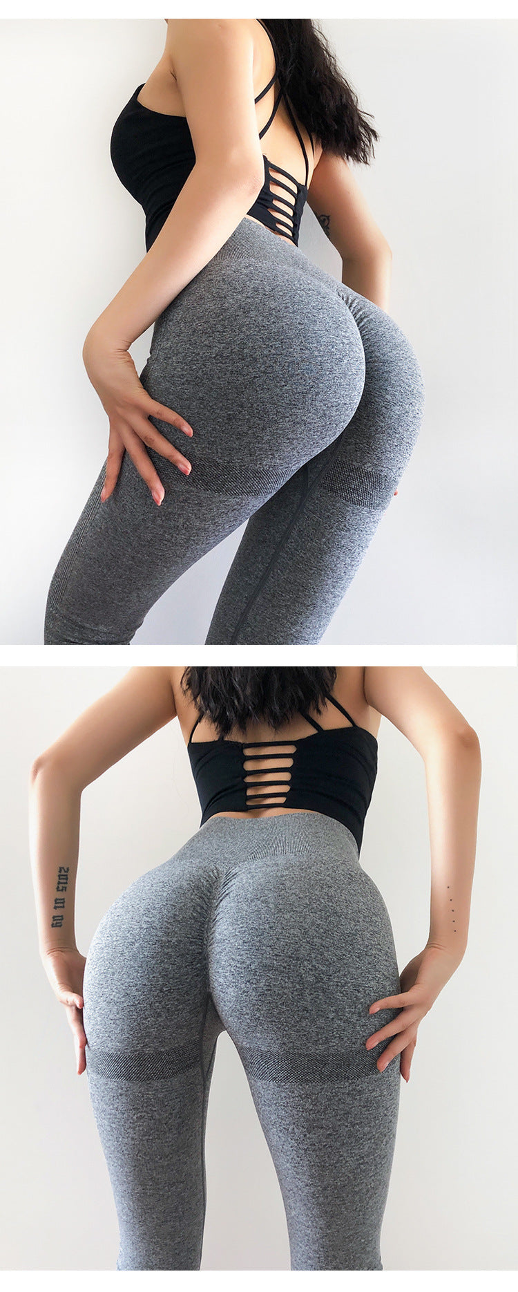 Dark Grey Squat Proof Leggings Shapelust