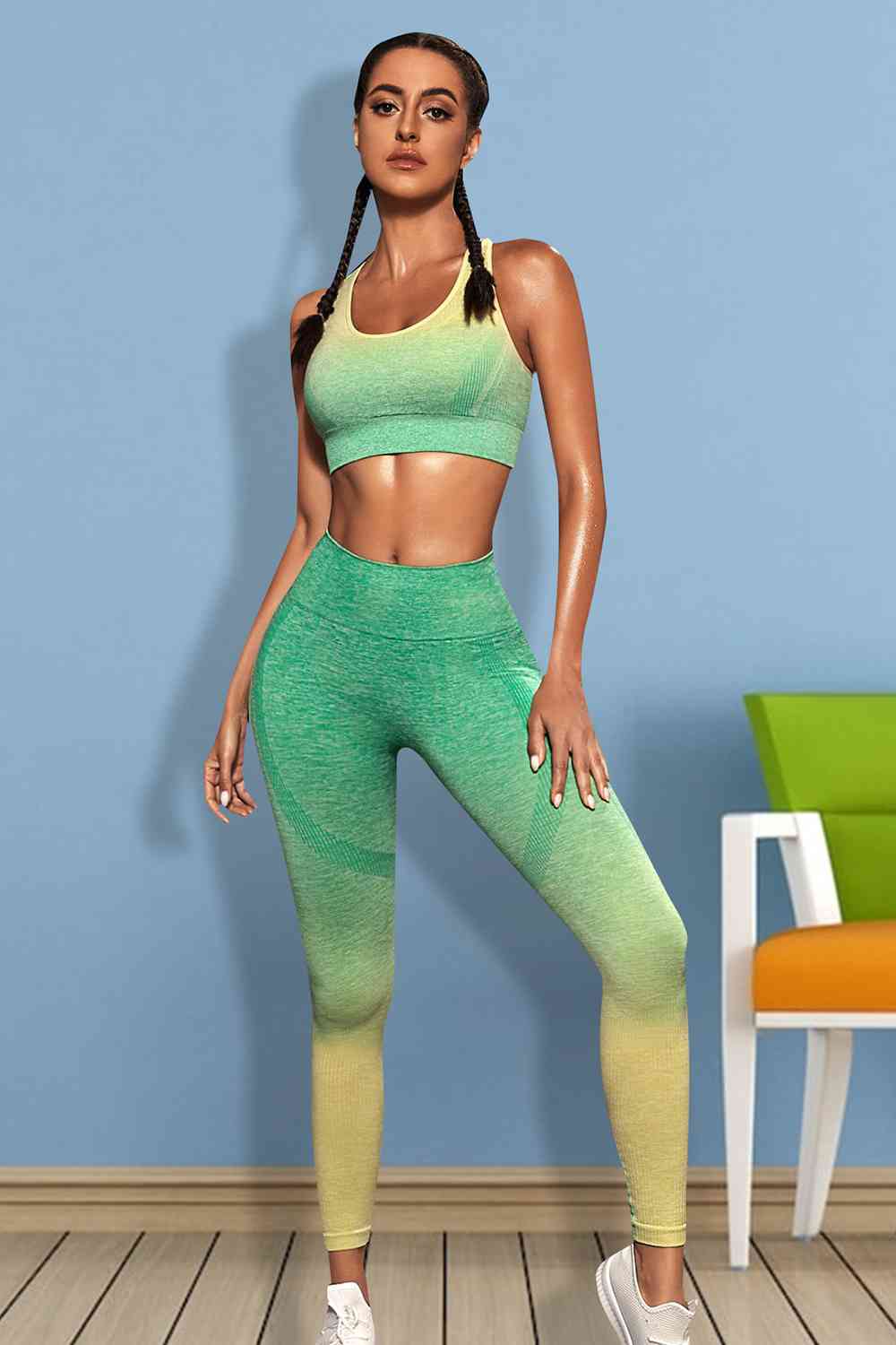 Gradient Sports Tank and Leggings Set Shapelust