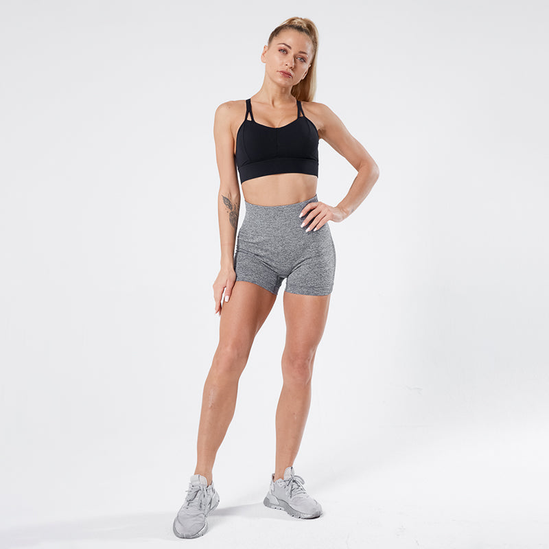 Gray Push Up Squat Proof Shorts Shapelust