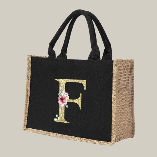 "F" Brunch At The Beverly Large Tote
