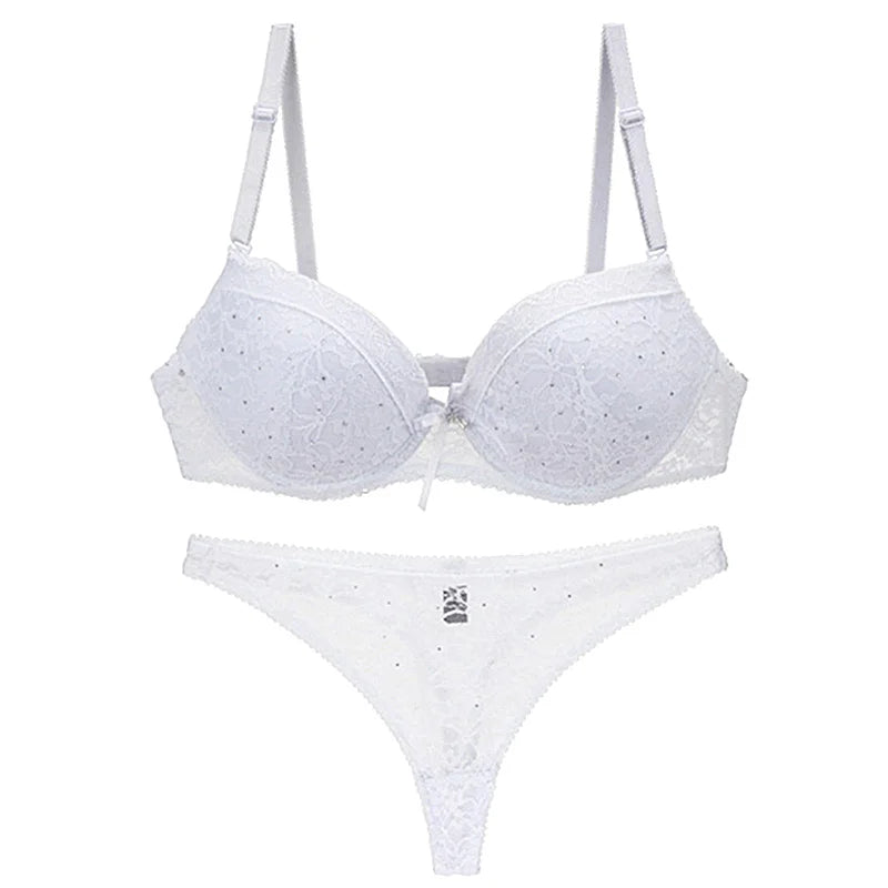 Mandee Bra + Panty Set (White)