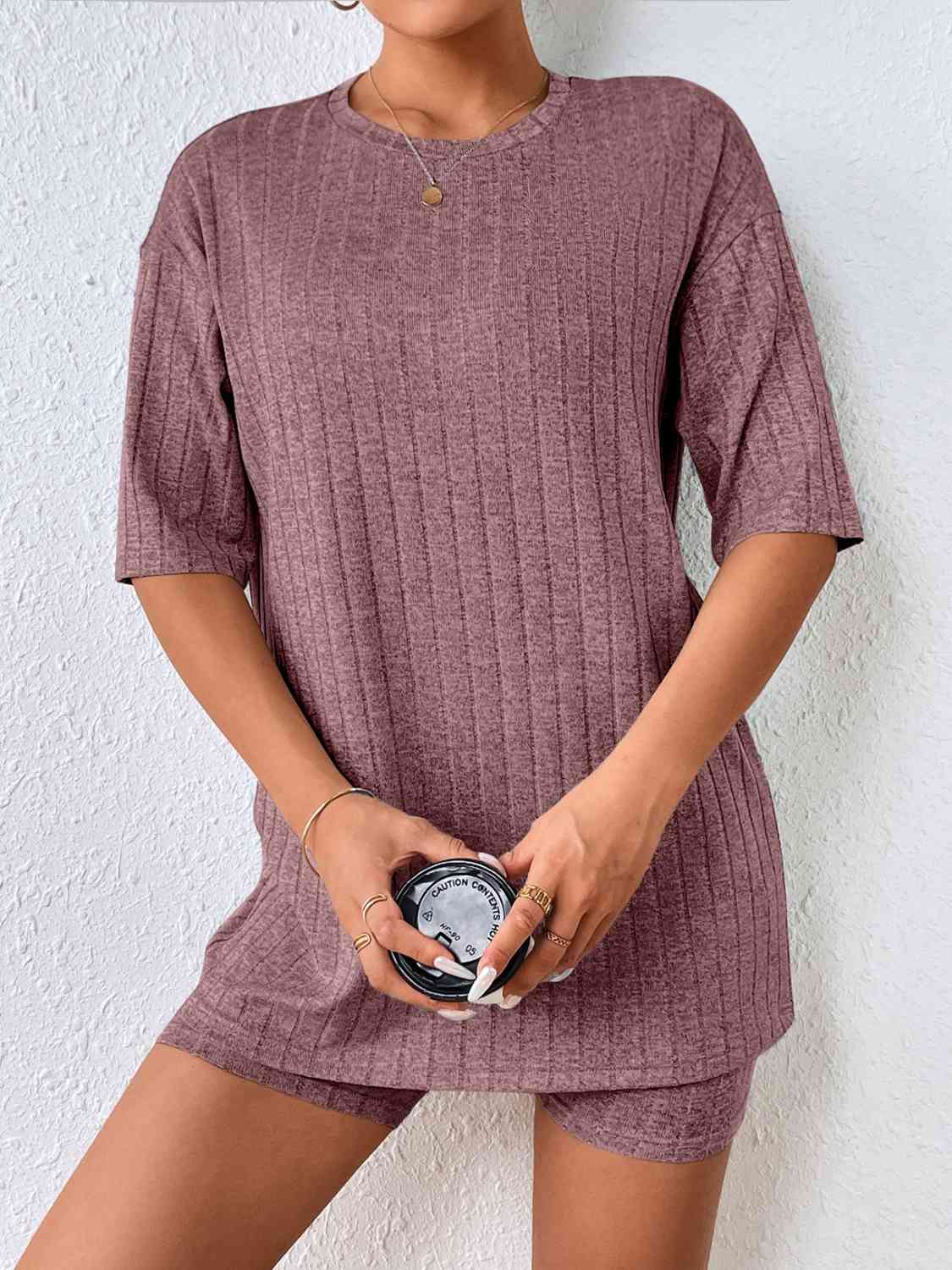 Half Sleeve Top and Shorts Set Shapelust