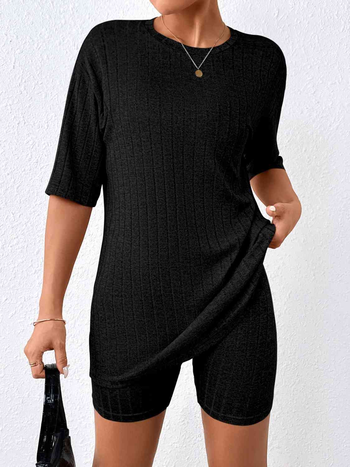 Half Sleeve Top and Shorts Set Shapelust