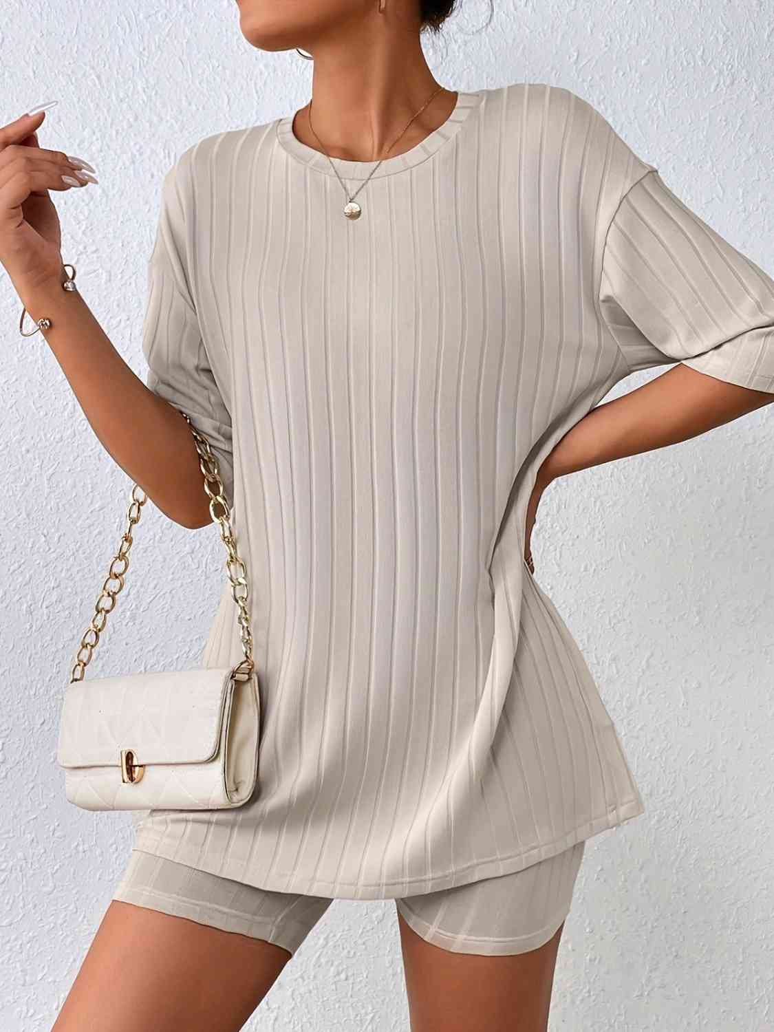 Half Sleeve Top and Shorts Set Shapelust
