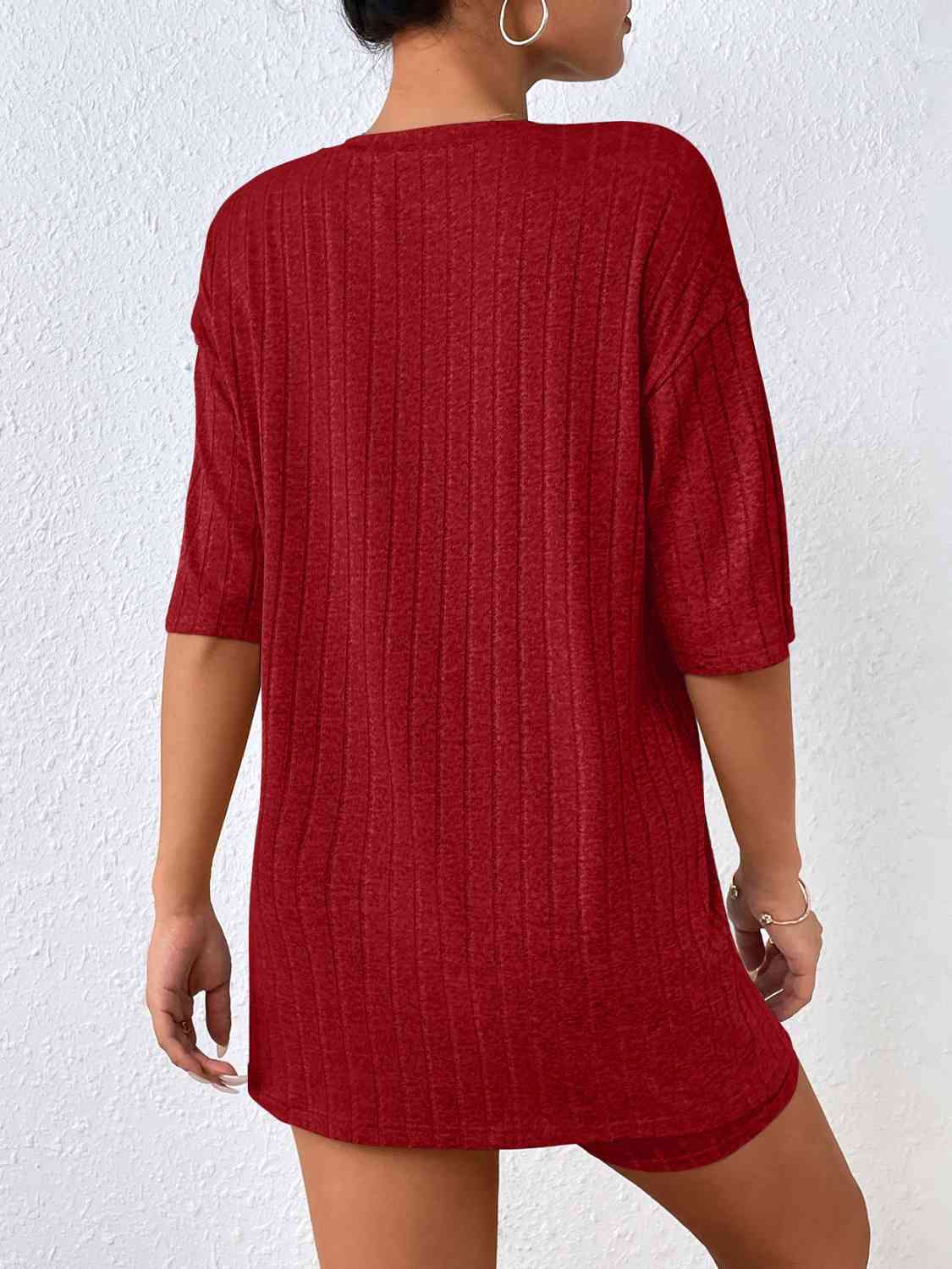 Half Sleeve Top and Shorts Set Shapelust