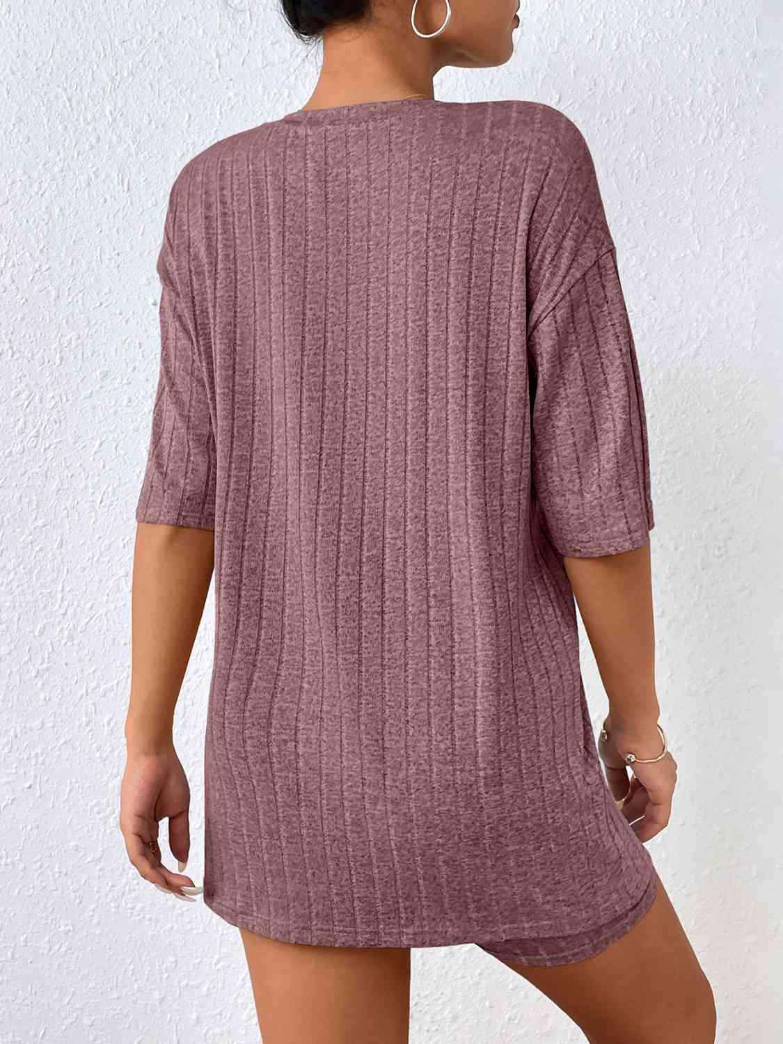 Half Sleeve Top and Shorts Set Shapelust