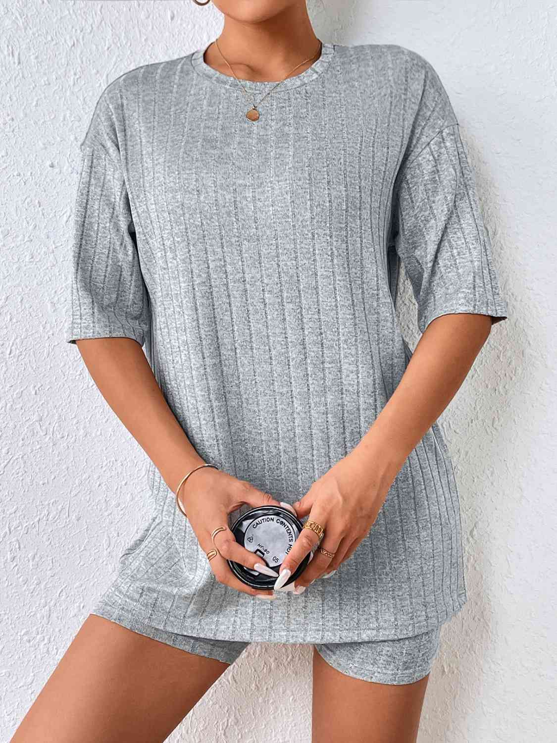 Half Sleeve Top and Shorts Set Shapelust