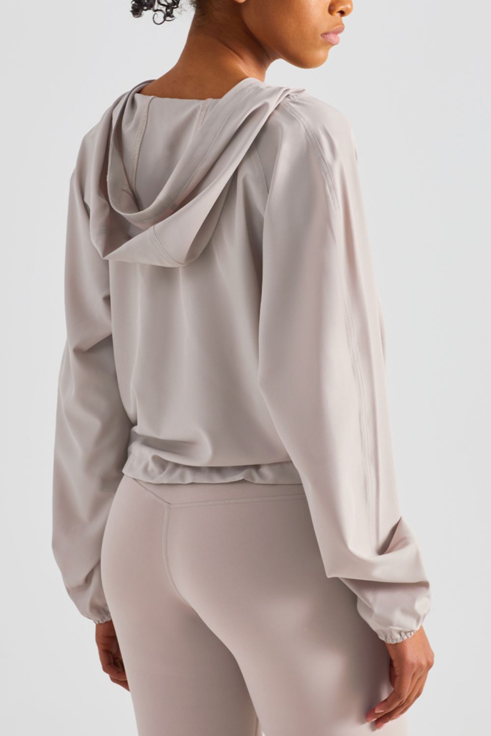Half-Zip Hooded Sports Top Shapelust