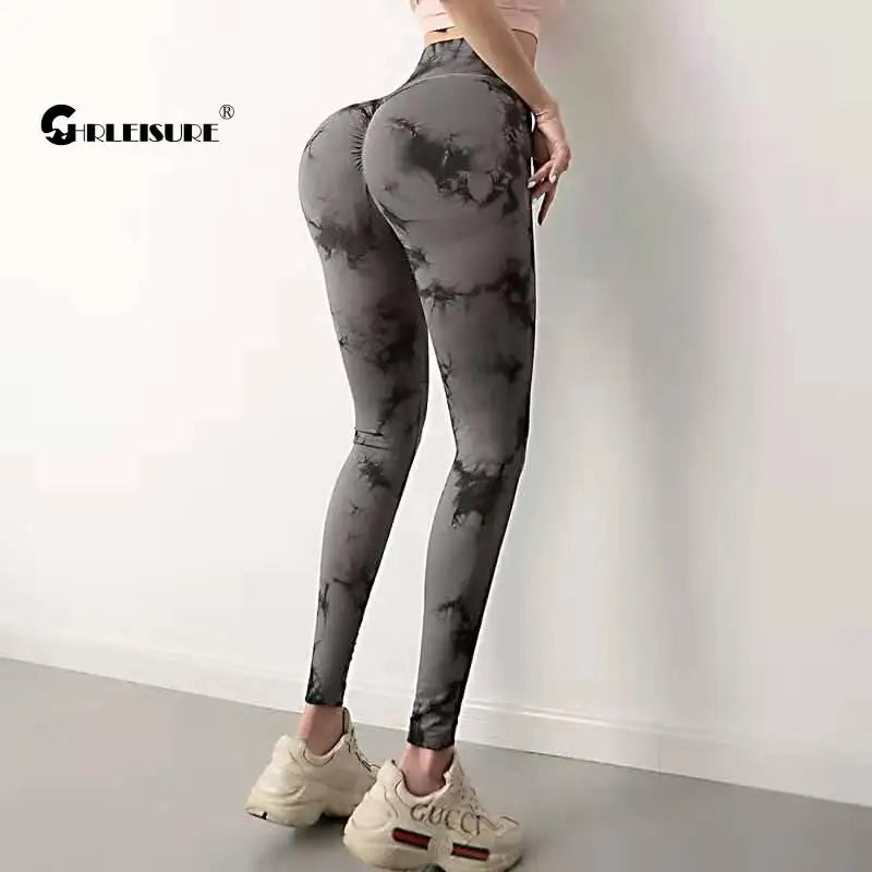 Tie Dye Squat Leggings (Black)