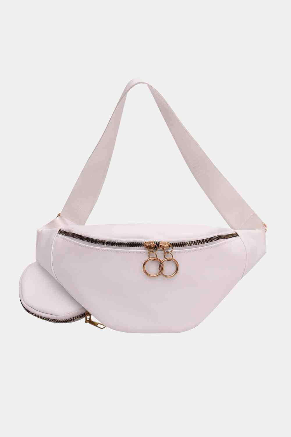 PU Leather Sling Bag with Small Purse Shapelust