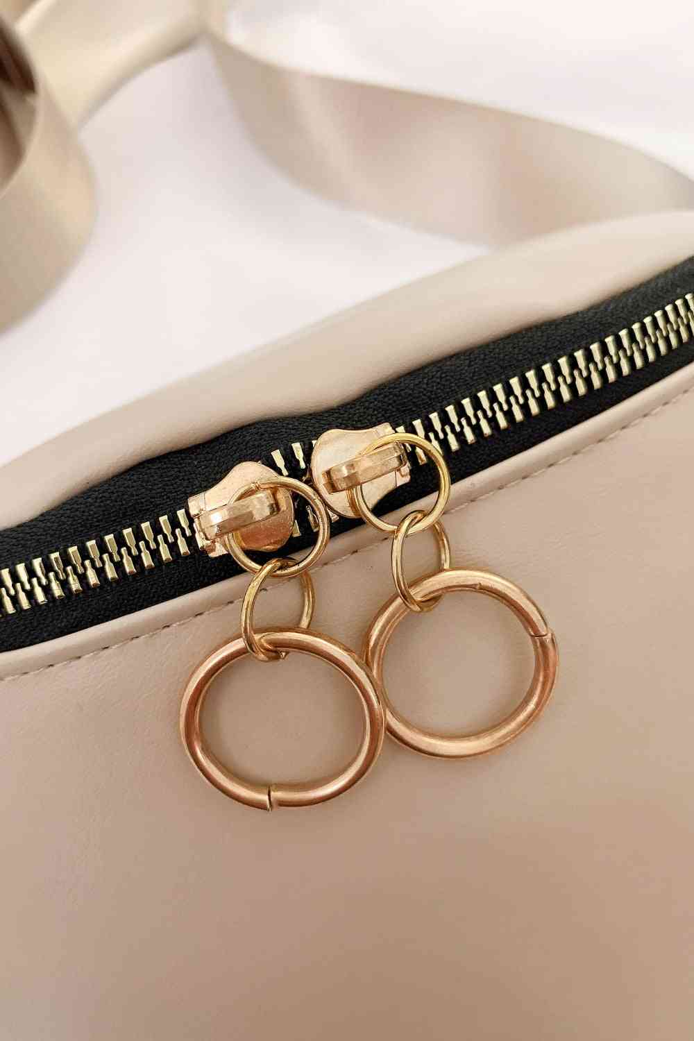 PU Leather Sling Bag with Small Purse Shapelust