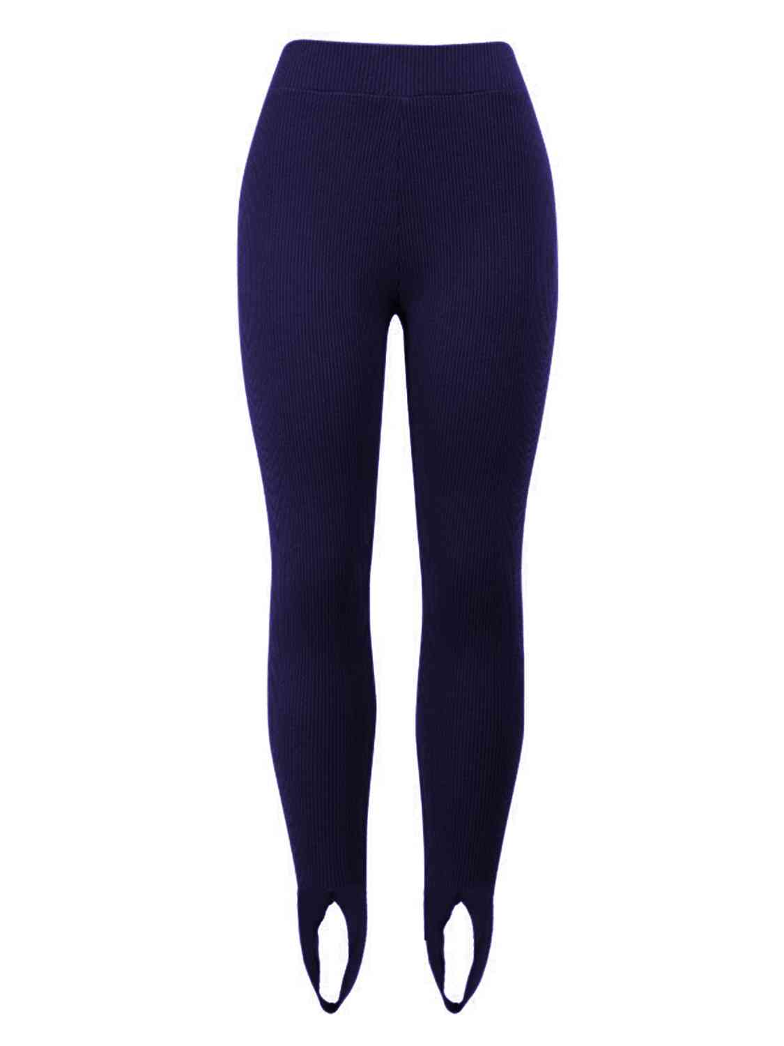 Ribbed Mid Waist Leggings Shapelust