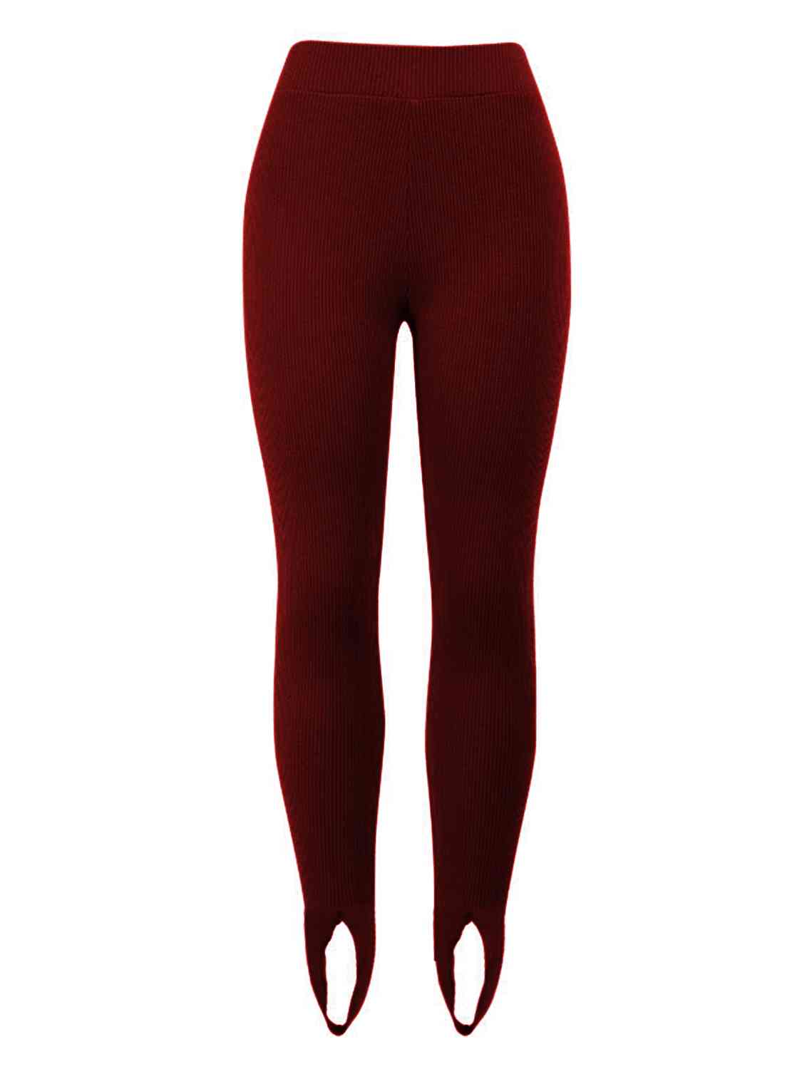 Ribbed Mid Waist Leggings Shapelust