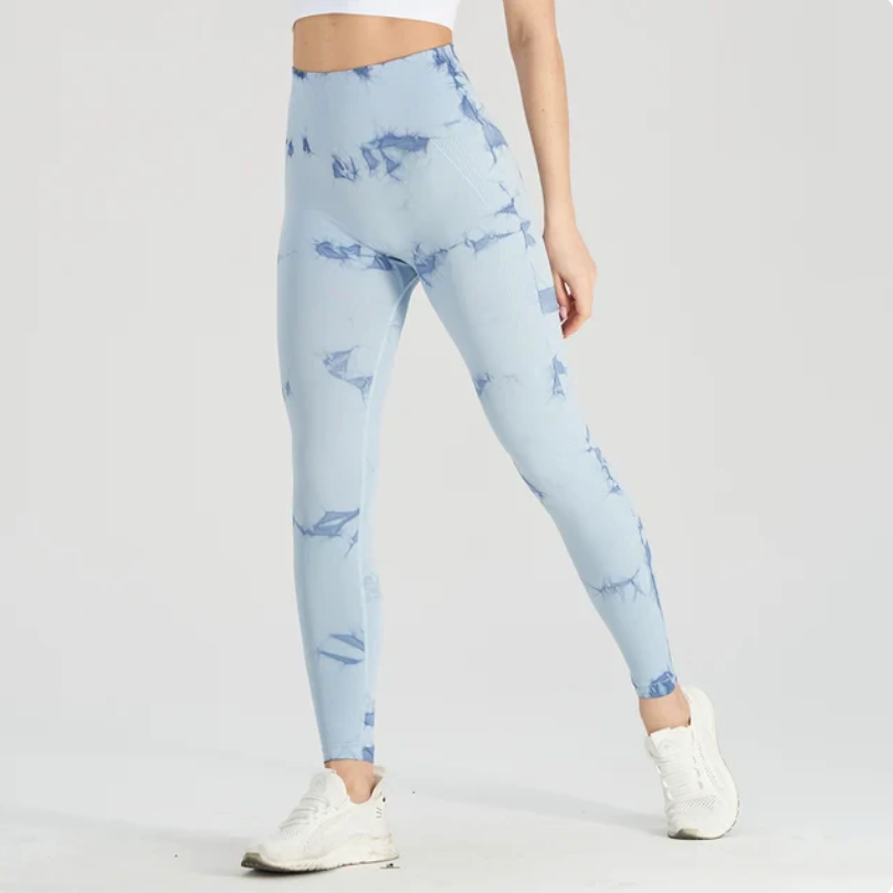Tie Dye Squat Leggings (Blue)