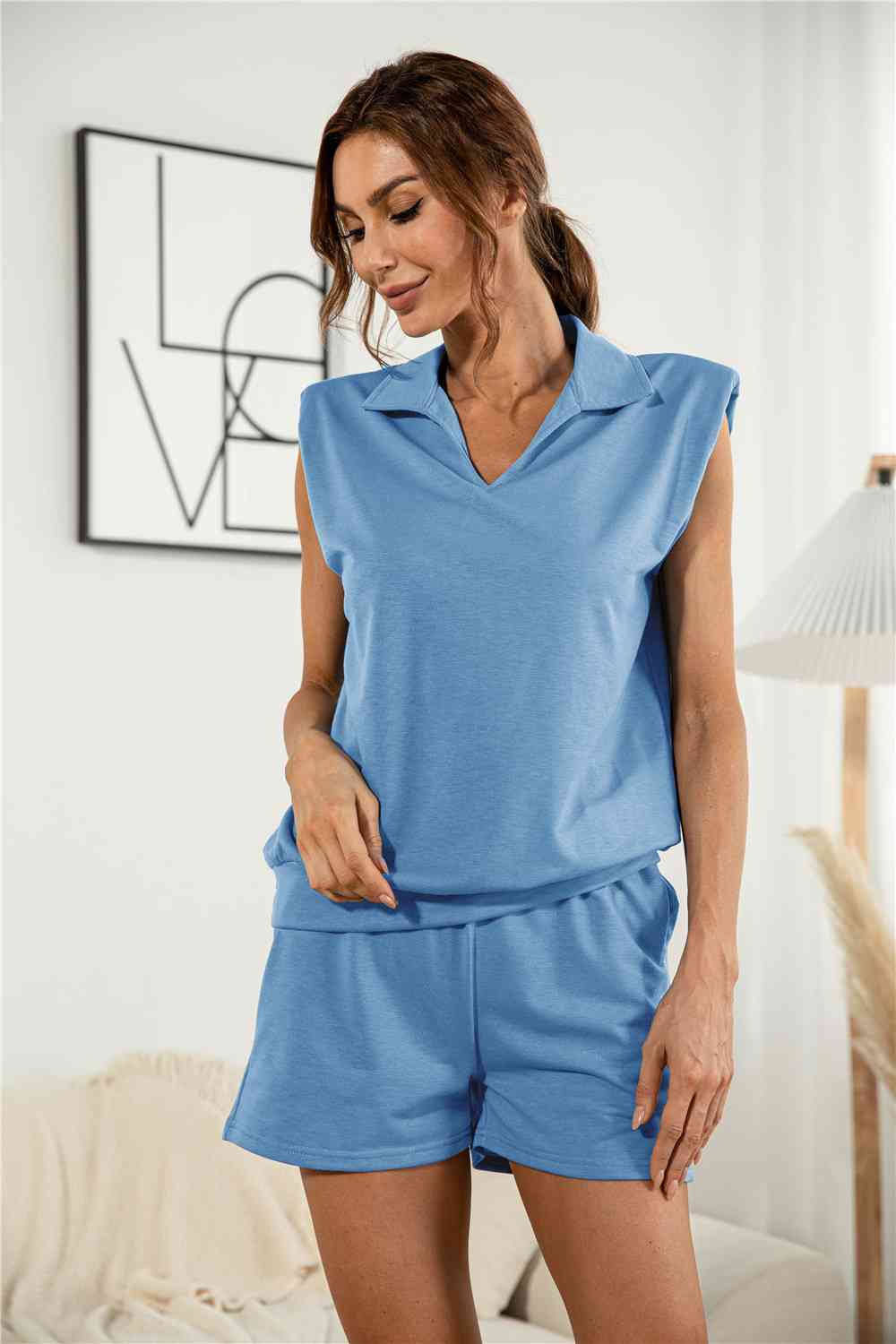 Sleeveless Top & Shorts Set Shapelust