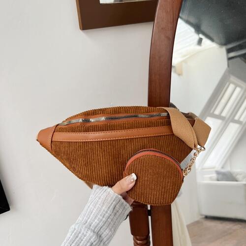 Small Corduroy Sling Bag Shapelust