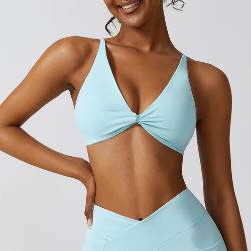 Spaghetti Strap Sport Bra Shapelust