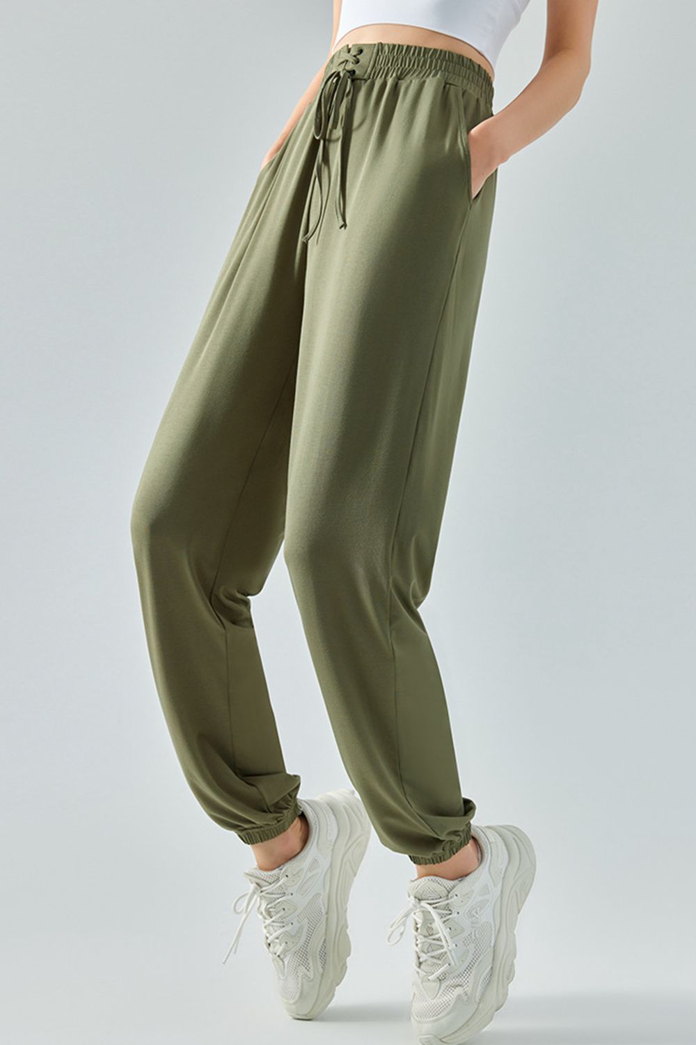 Tie Waist Sports Pants Shapelust