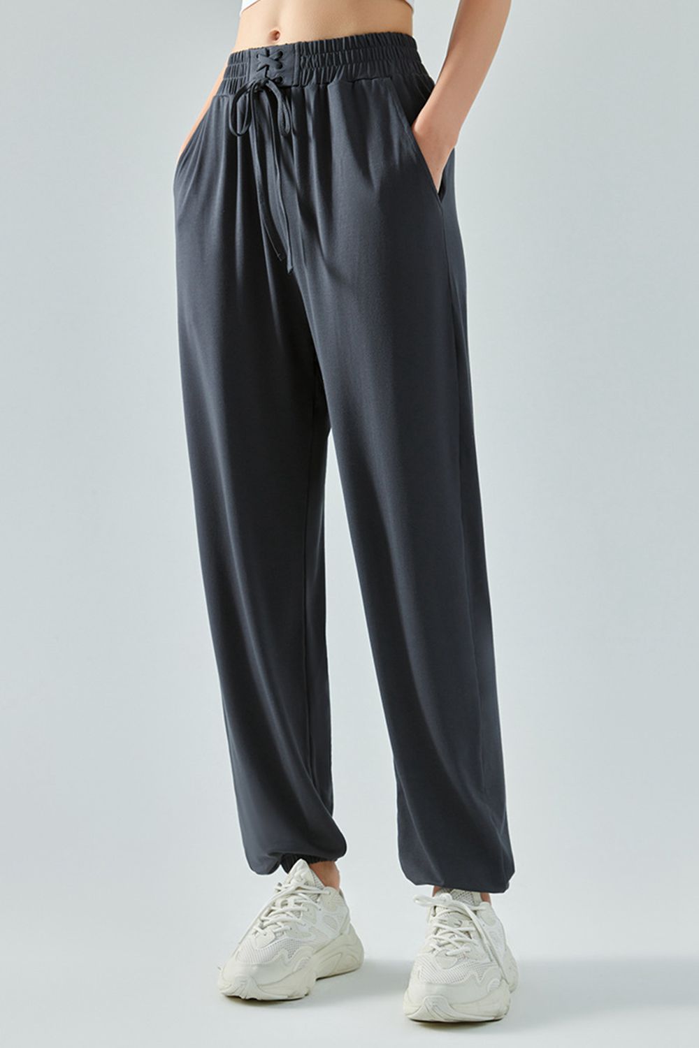 Tie Waist Sports Pants Shapelust
