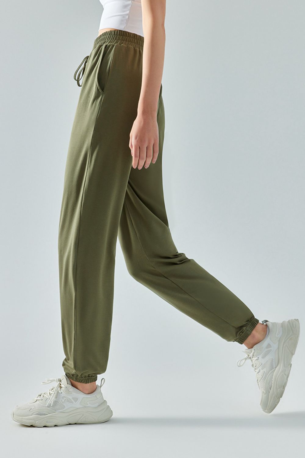 Tie Waist Sports Pants Shapelust