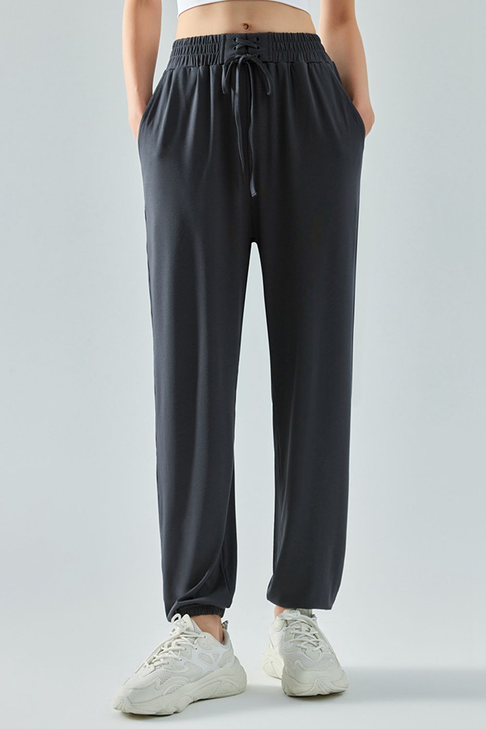 Tie Waist Sports Pants Shapelust