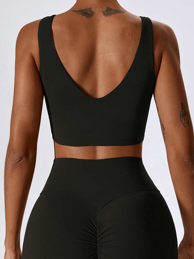 V-Neck Sleeveless Tank Top Shapelust