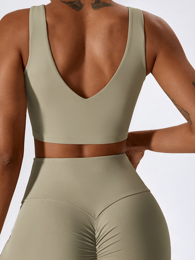 V-Neck Sleeveless Tank Top Shapelust