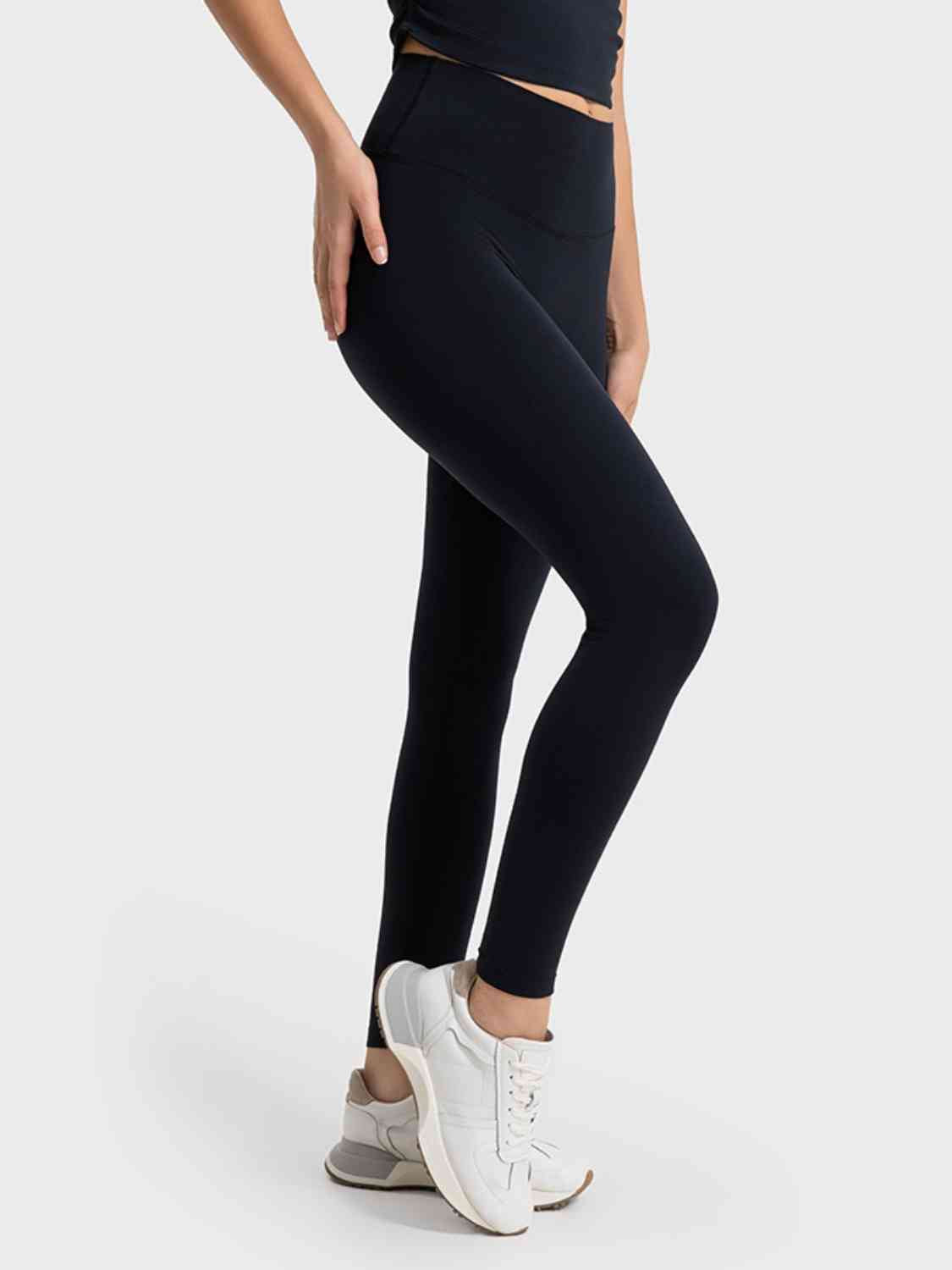 Wide Waistband Sports Leggings Shapelust
