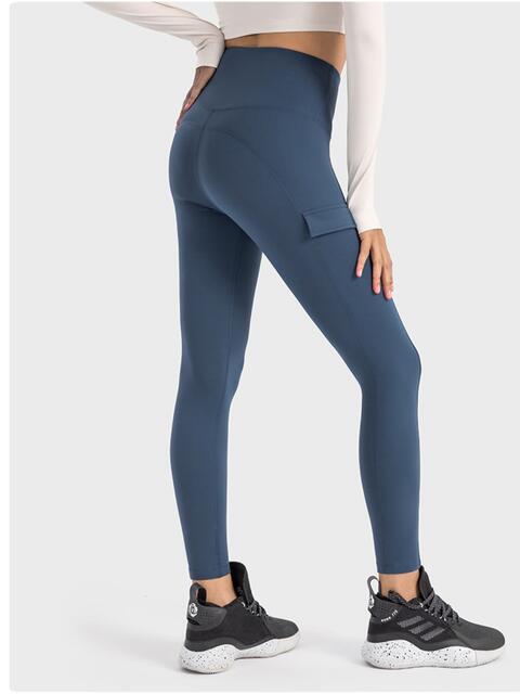 Wide Waistband Sports Leggings Shapelust