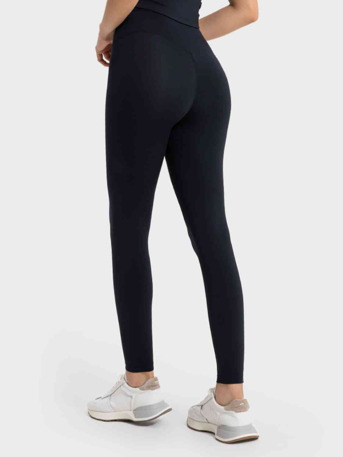 Wide Waistband Sports Leggings Shapelust