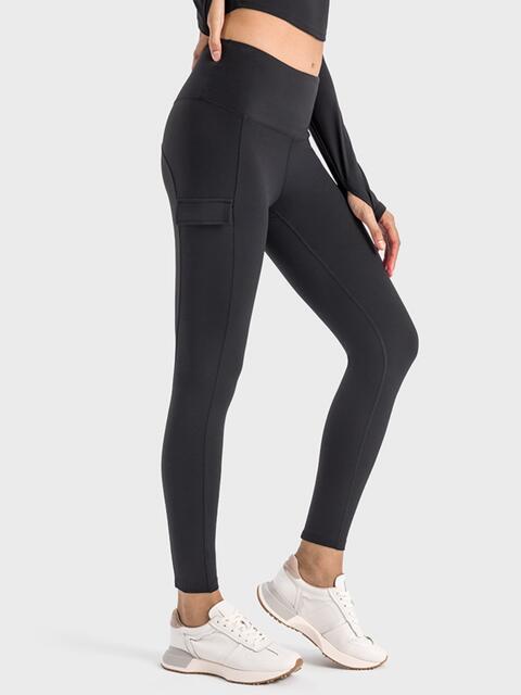Wide Waistband Sports Leggings Shapelust