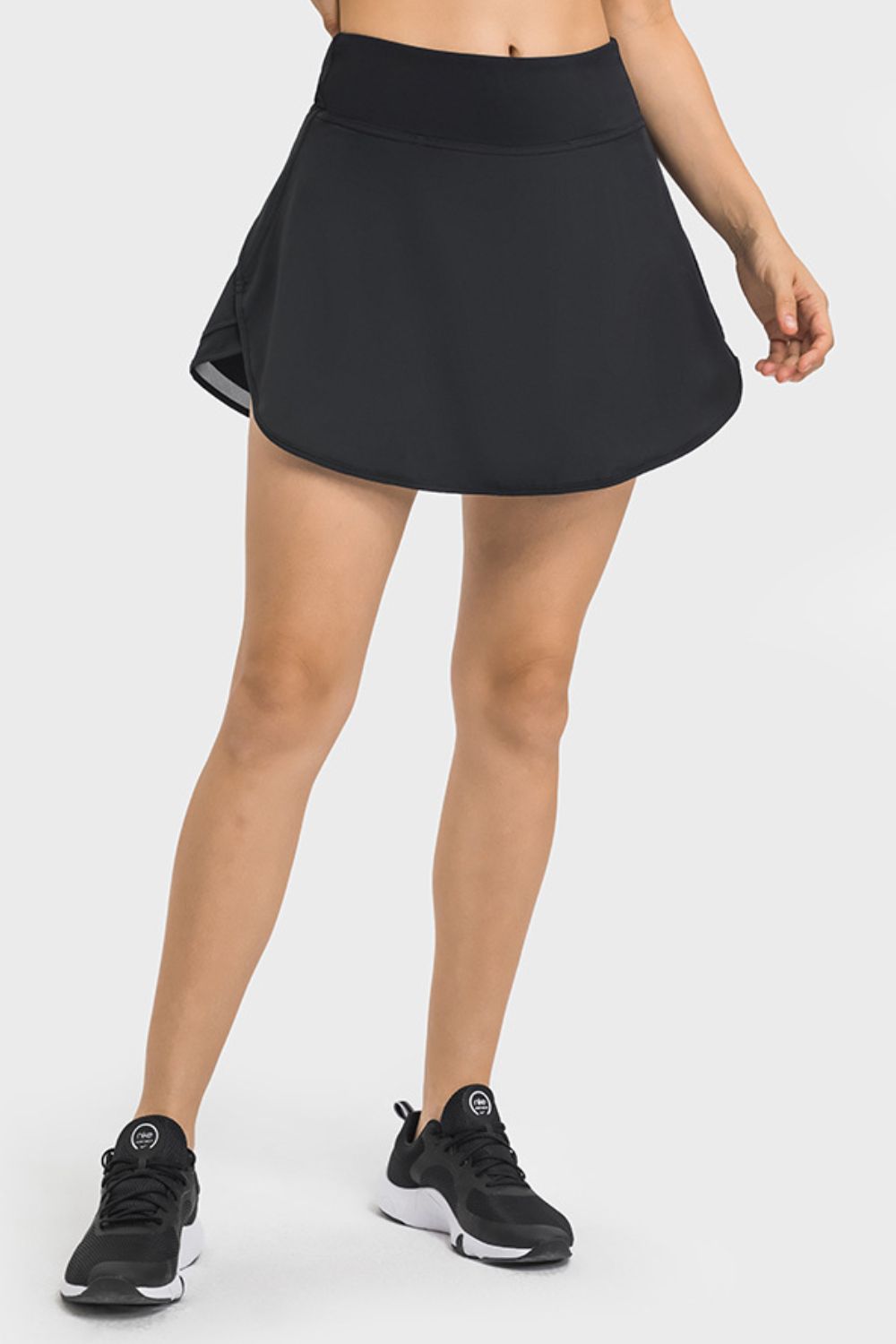 Wide Waistband Sports Skort Shapelust