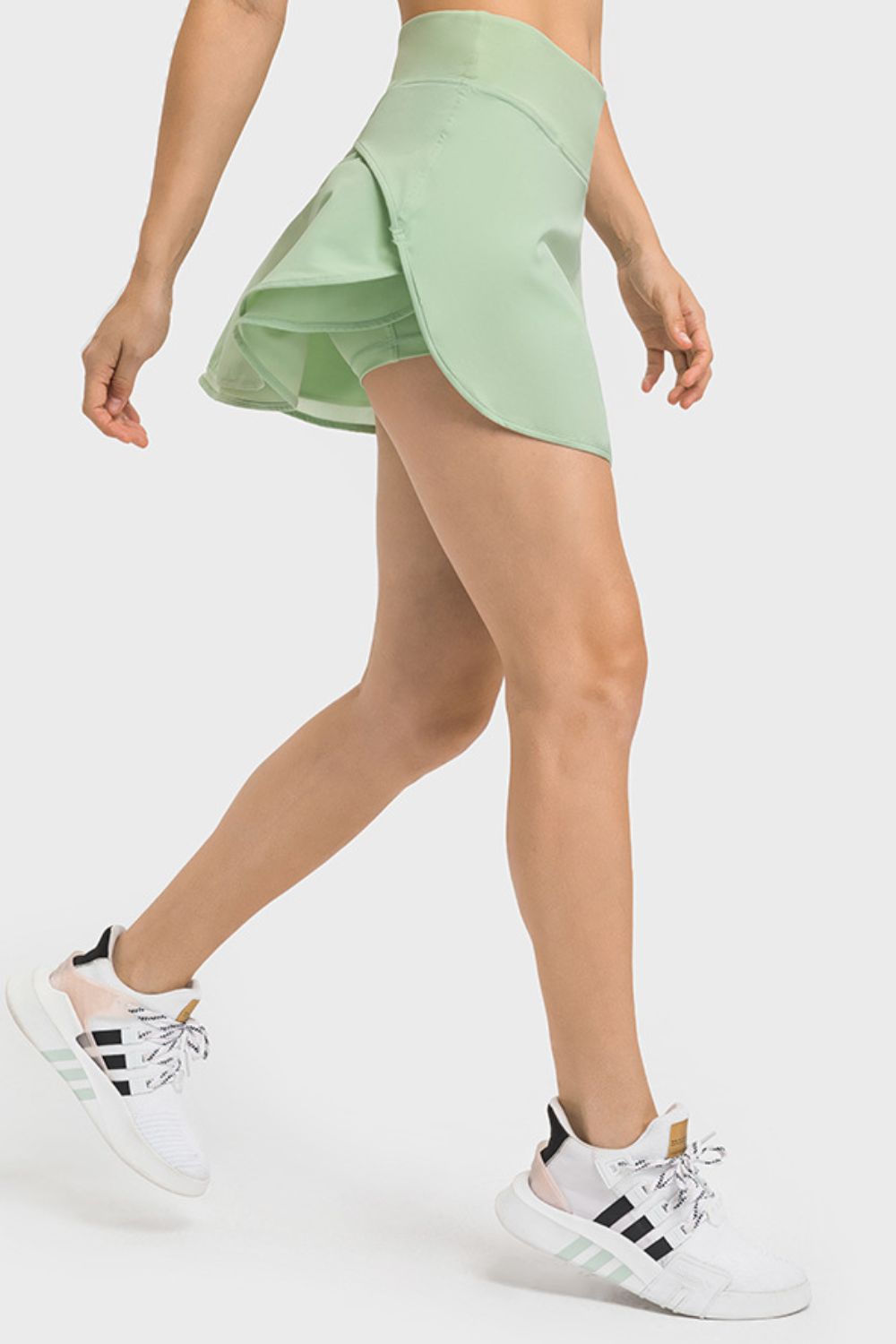 Wide Waistband Sports Skort Shapelust