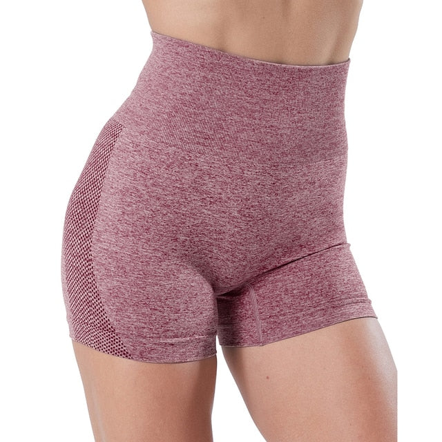 Wine Red Push Up Squat Proof Shorts Shapelust
