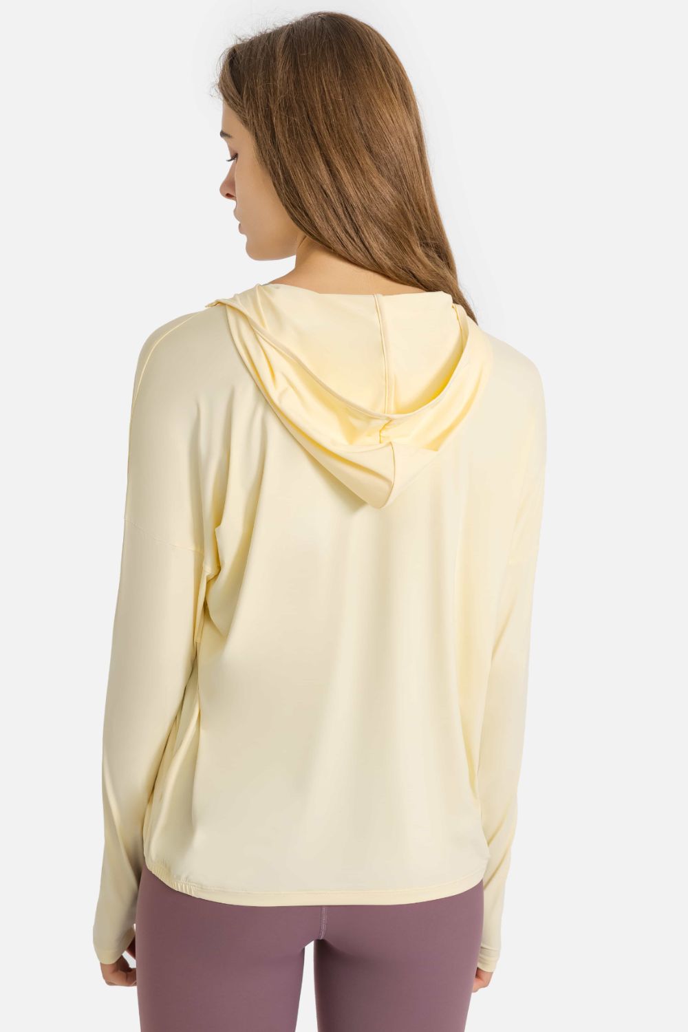 Zip Up Dropped Shoulder Hooded Sports Jacket Shapelust