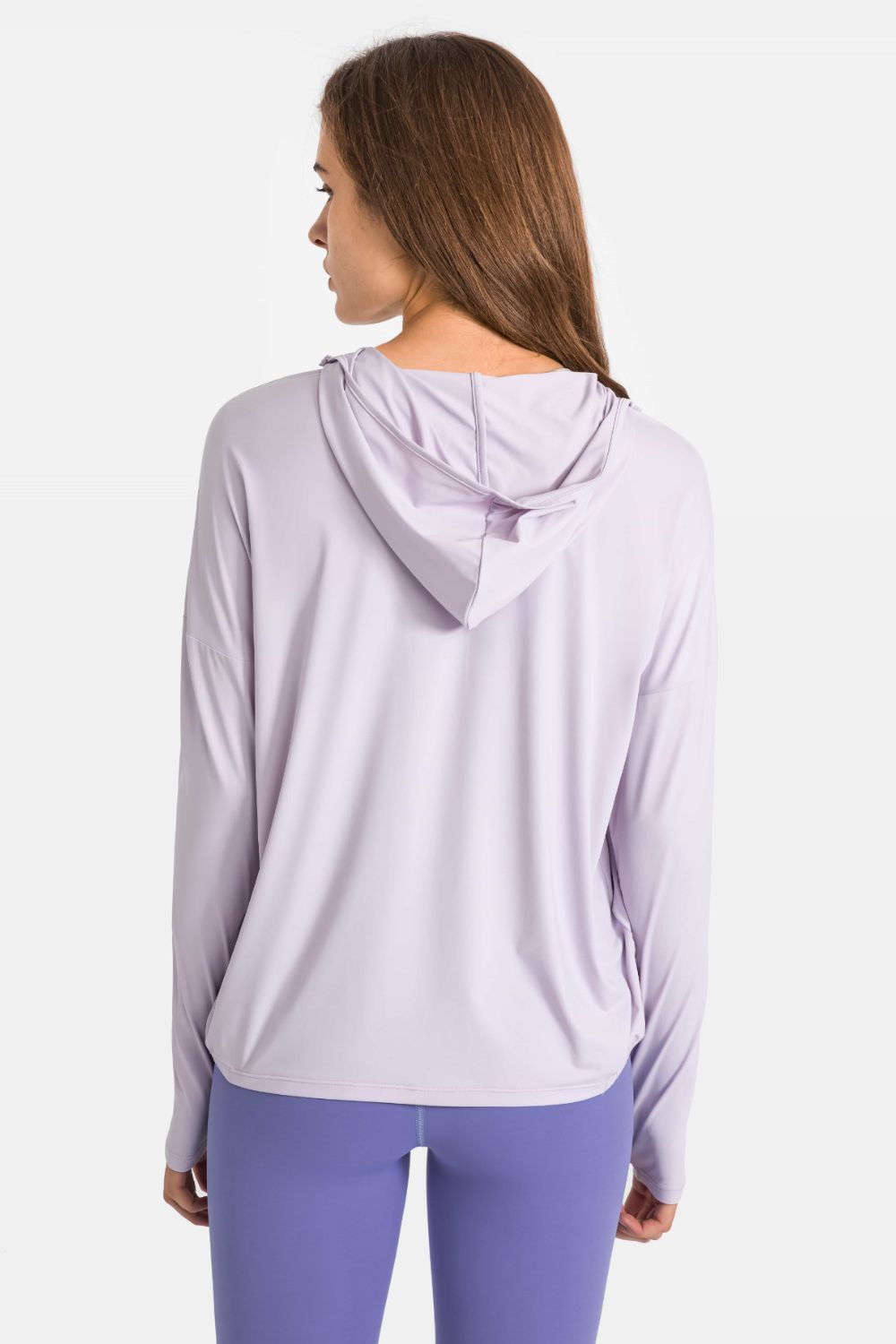 Zip Up Dropped Shoulder Hooded Sports Jacket Shapelust