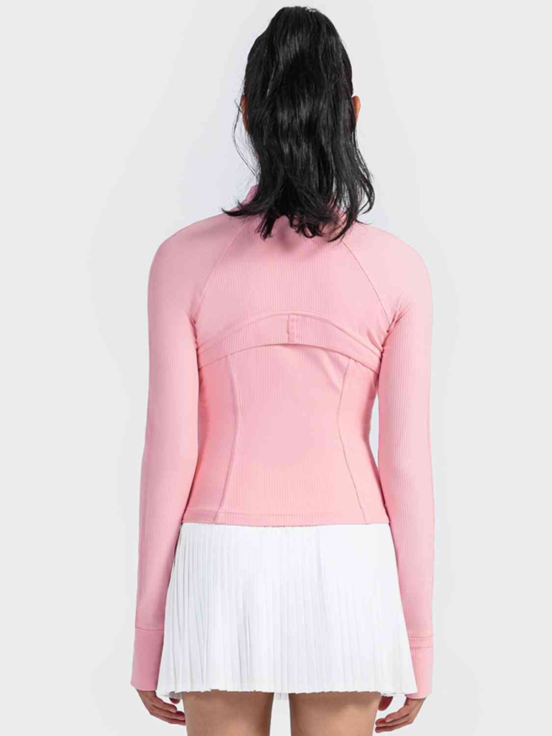 Zip-Up Long Sleeve Sports Jacket Shapelust