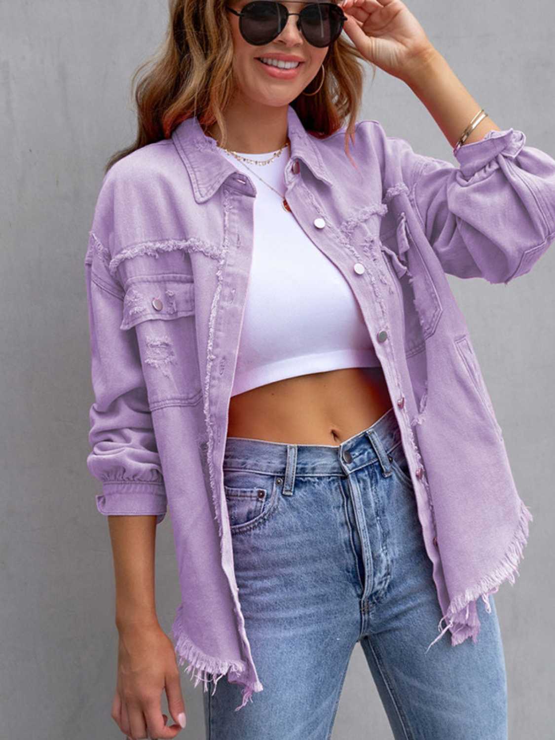 Fringe Pink Jacket