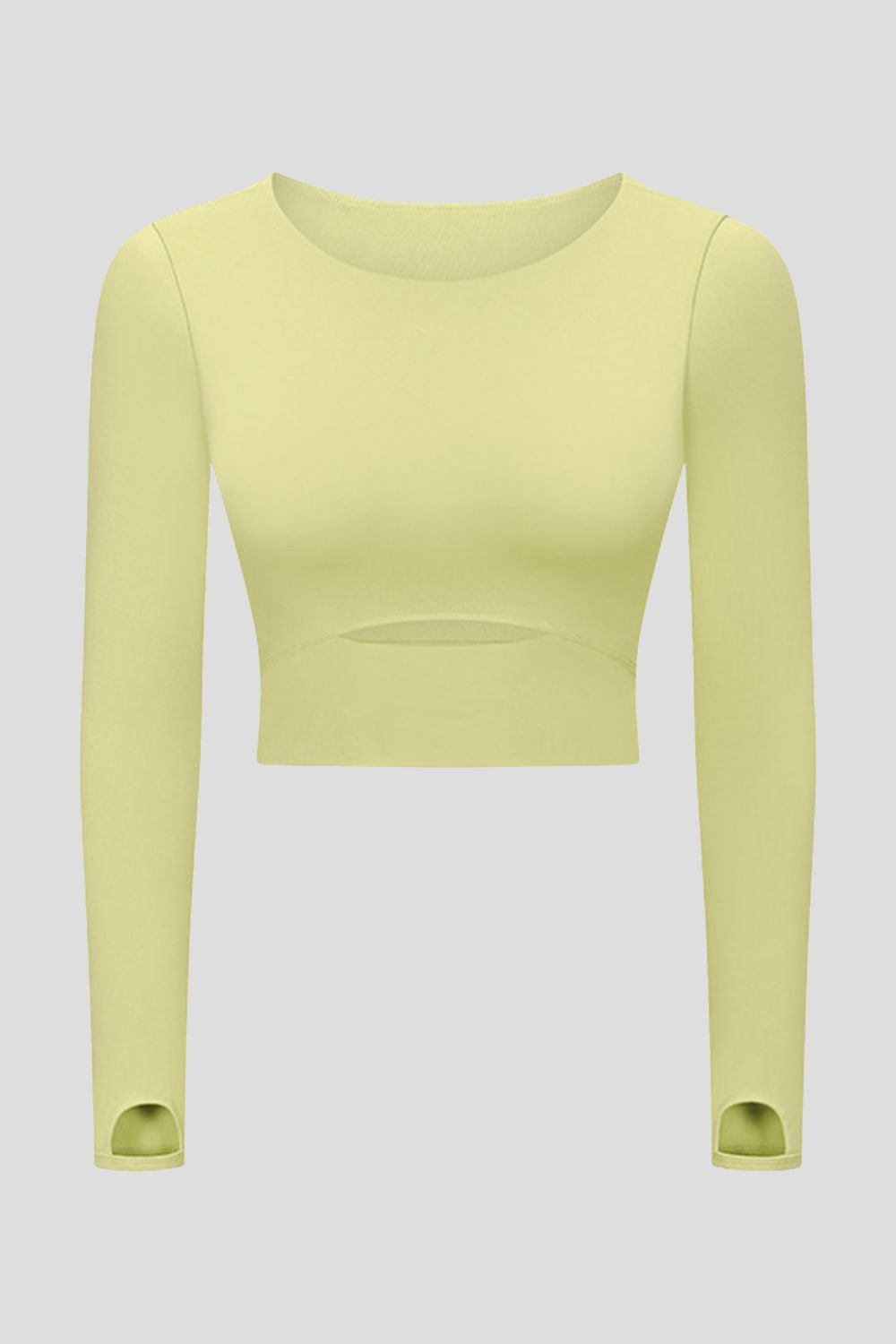 Cut Out Front Crop Yoga Tee Shapelust