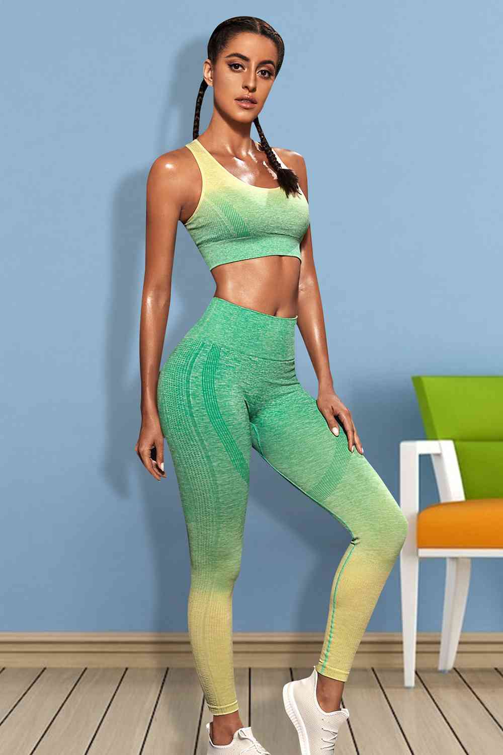 Gradient Sports Tank and Leggings Set Shapelust