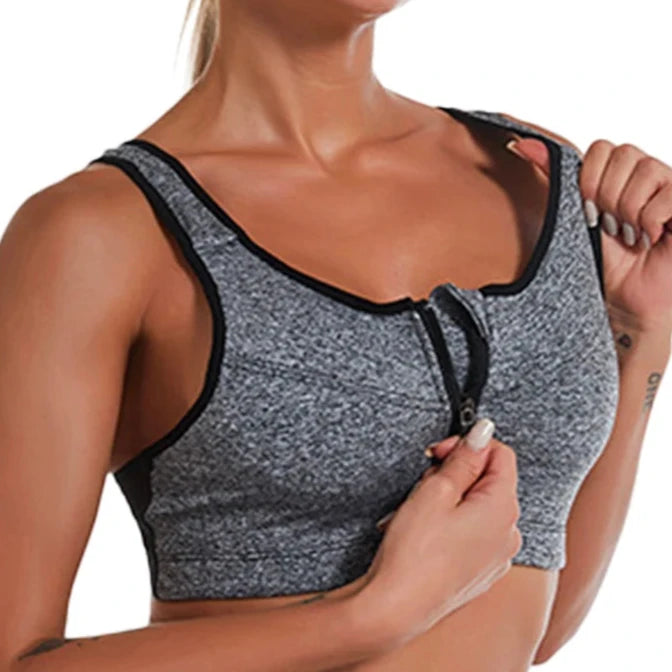 The Perfect Yoga Sports Bra (Gray)