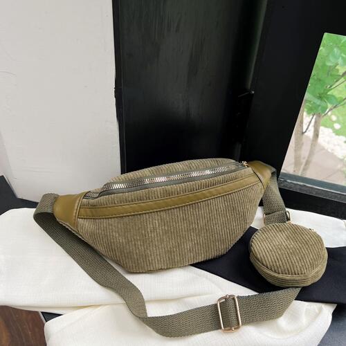 Small Corduroy Sling Bag Shapelust