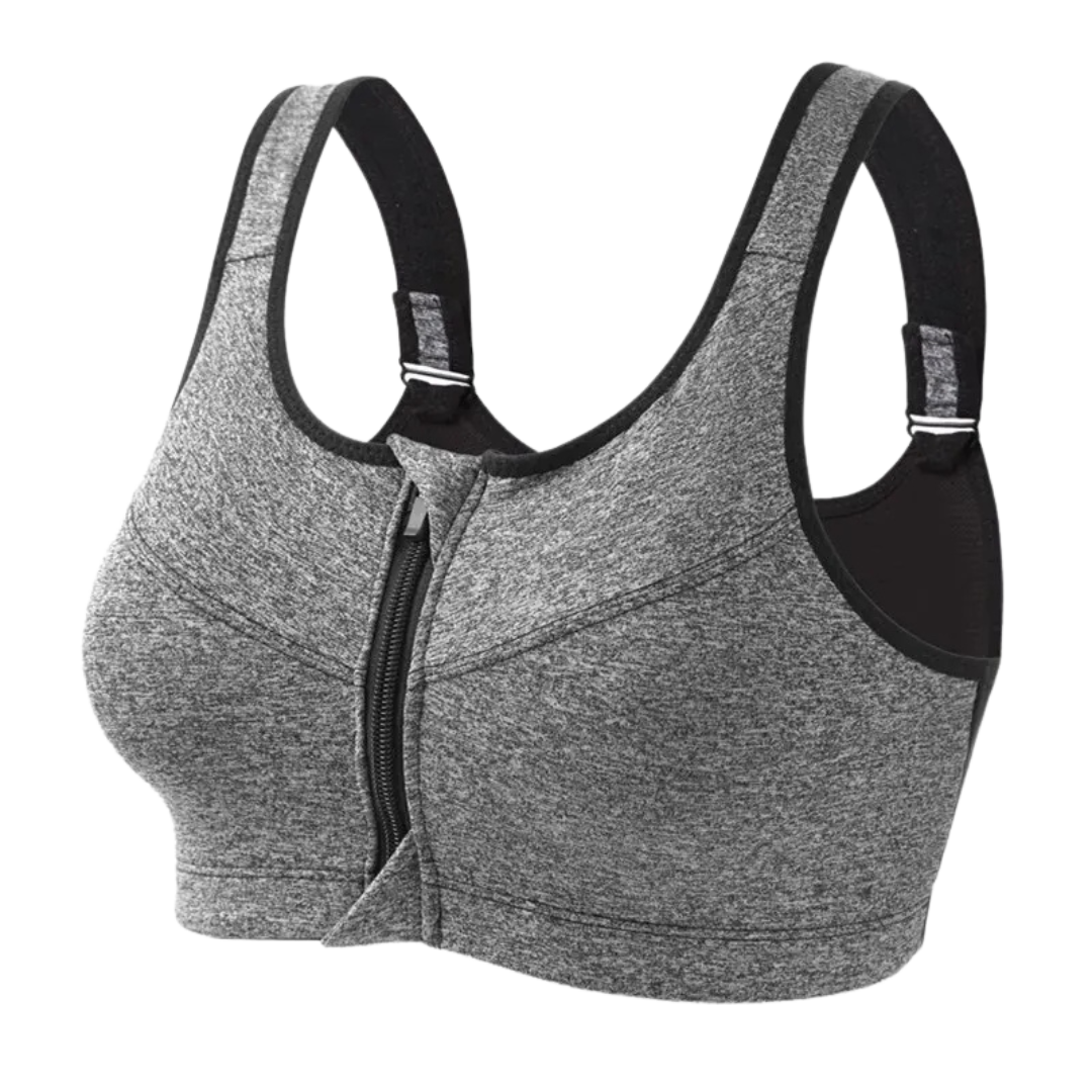 The Perfect Yoga Sports Bra (Gray)