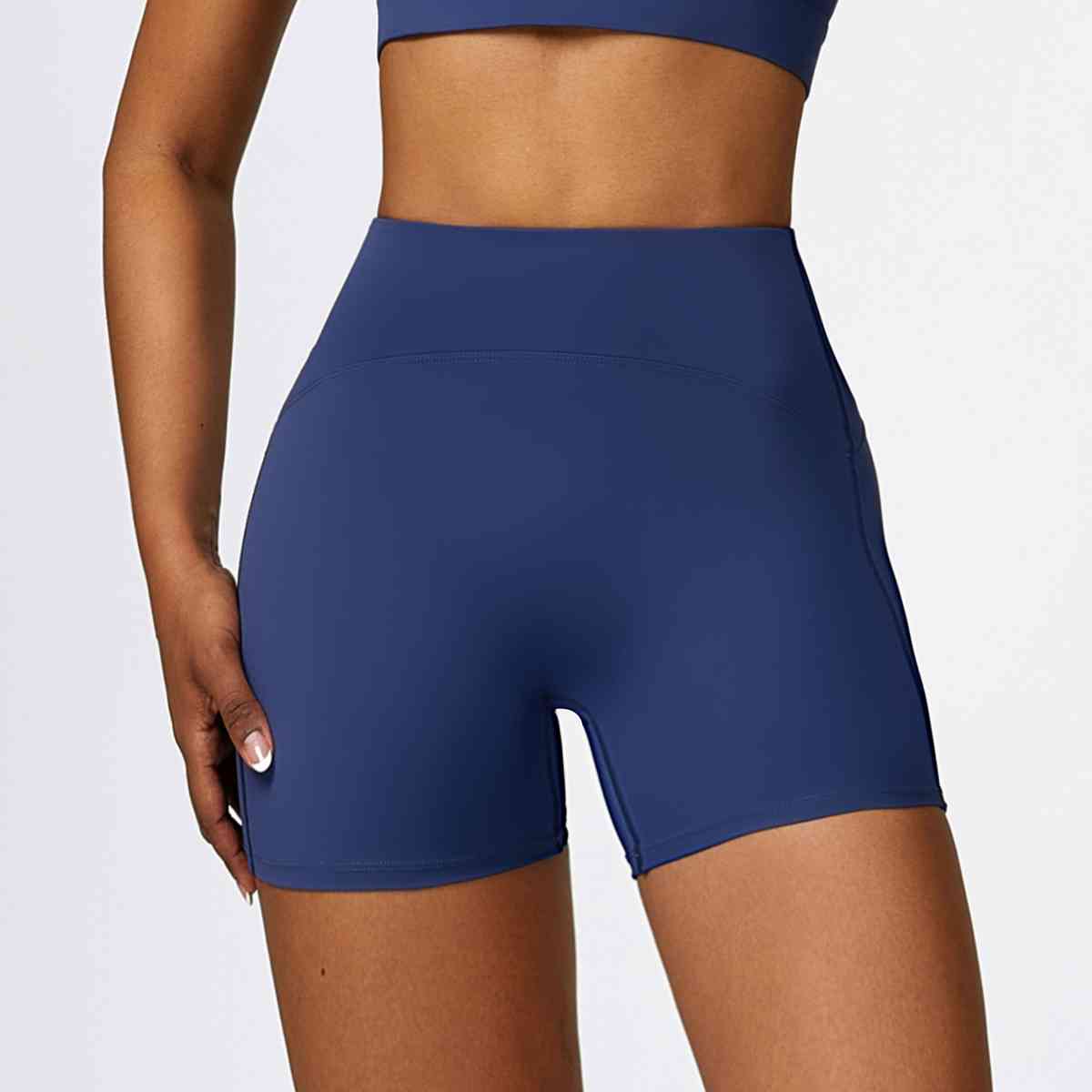 Wide Waistband Slim Fit Sports Shorts Shapelust