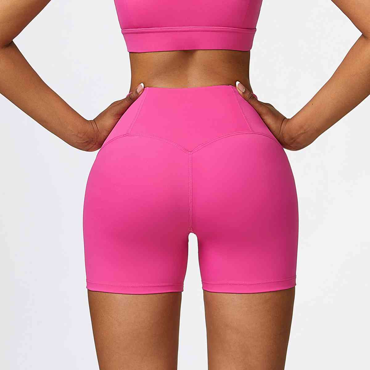 Wide Waistband Slim Fit Sports Shorts Shapelust