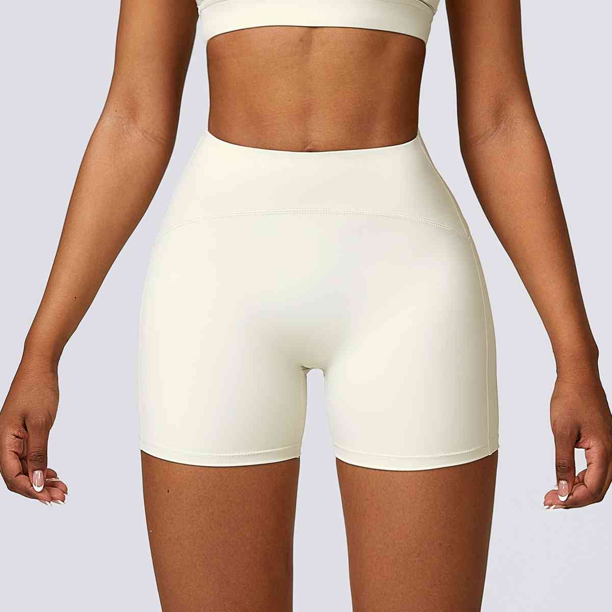 Wide Waistband Slim Fit Sports Shorts Shapelust