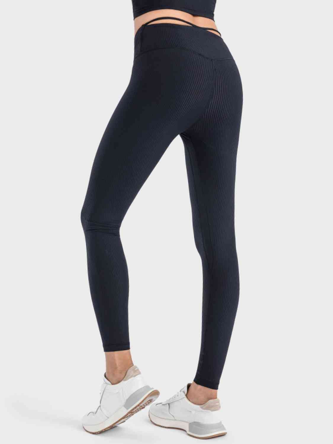 Wide Waistband Sports Leggings Shapelust